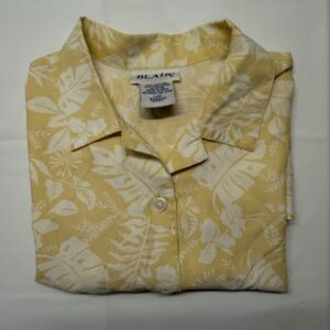Blair Yellow and White Floral Button-Down Shirt‎